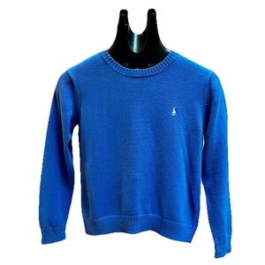 POLO RALPH LAUREN Boy's Cotton Pullover Sweater - Light Royal Blue - Size S